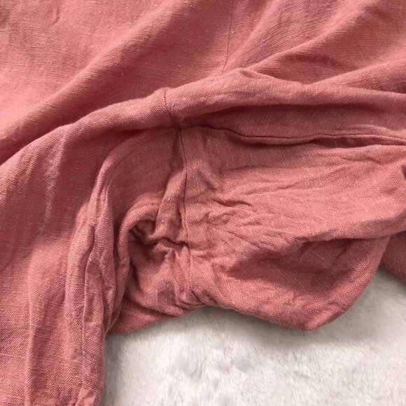 Indulge In Style Sleeveless Cropped Jumpsuit Women's Medium Sash, Pockets Rayon - Picture 9 of 10